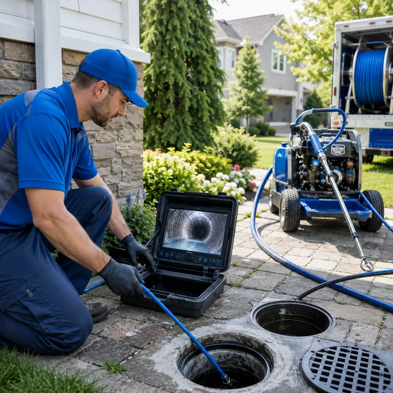 Outdoor drain cleaning professionals serving Cedar Grove, NC